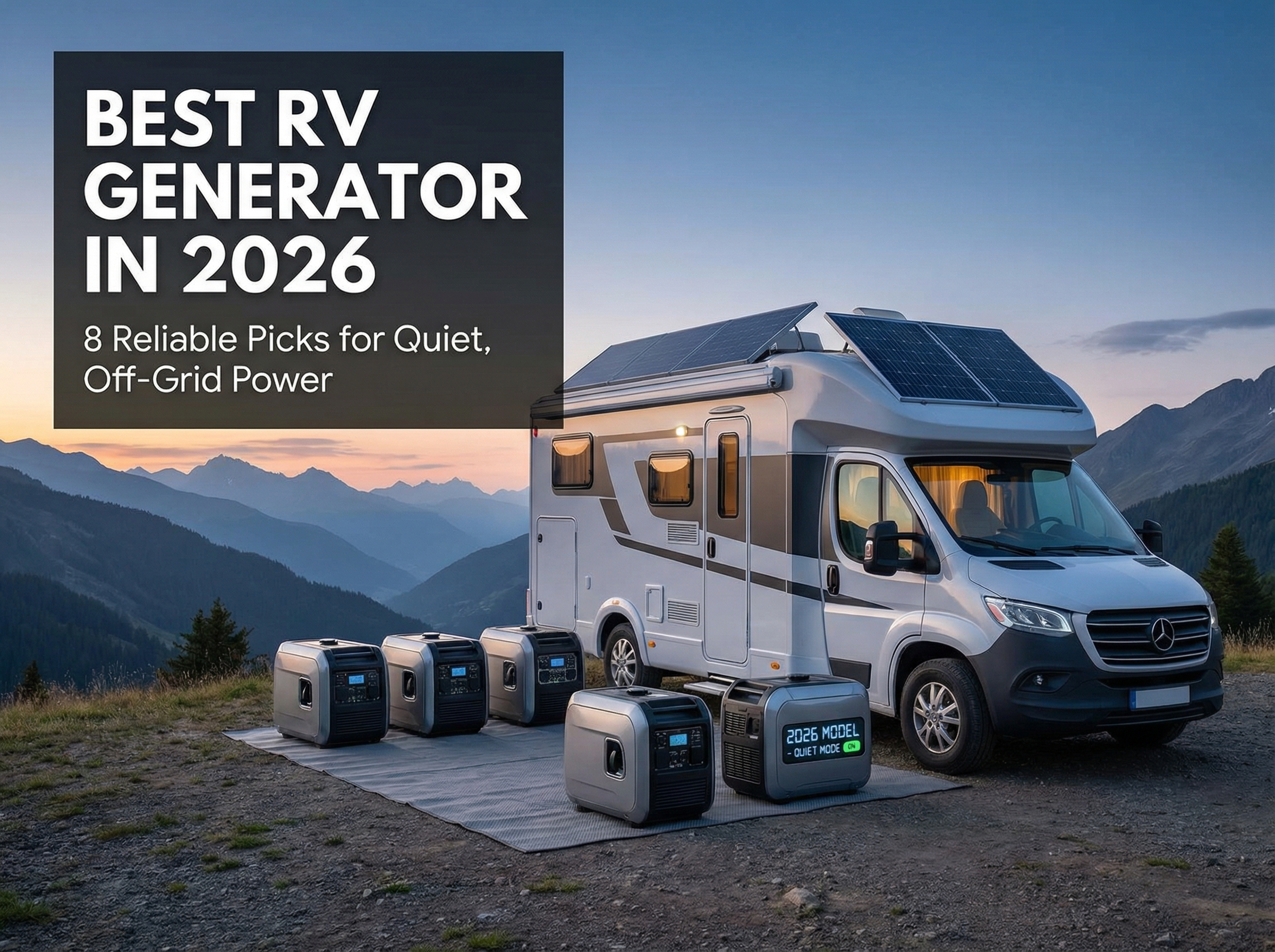 Best RV Generator in 2026: 8 Reliable Picks for Quiet, Off-Grid Power