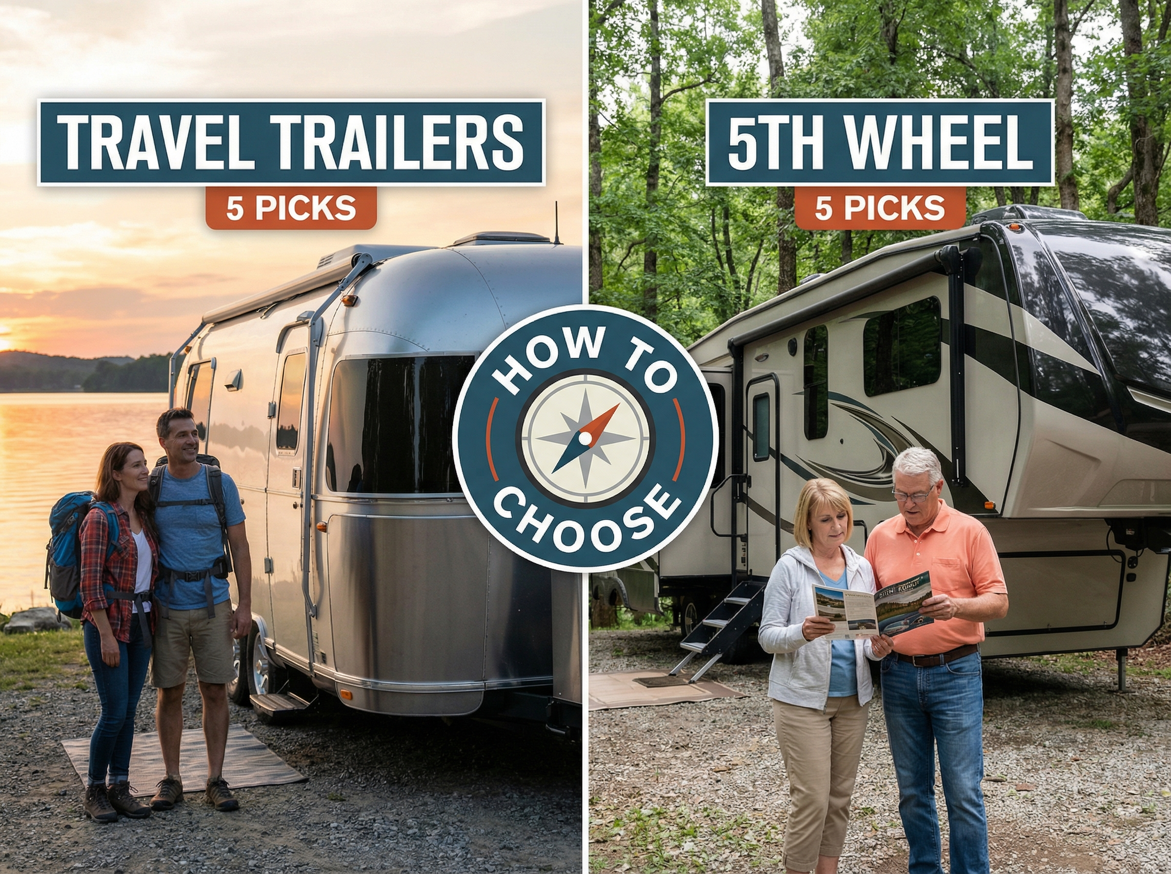 Best 5th Wheel & Travel Trailers: 5 Standout Picks in Each Category (And How to Choose the Right One)