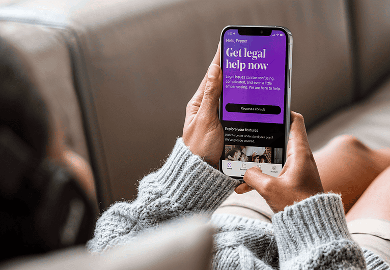 LegalShield mobile app screen examples