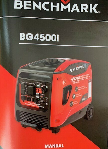 Benchmark 4500w Inverter Generator Reviews - User Manual