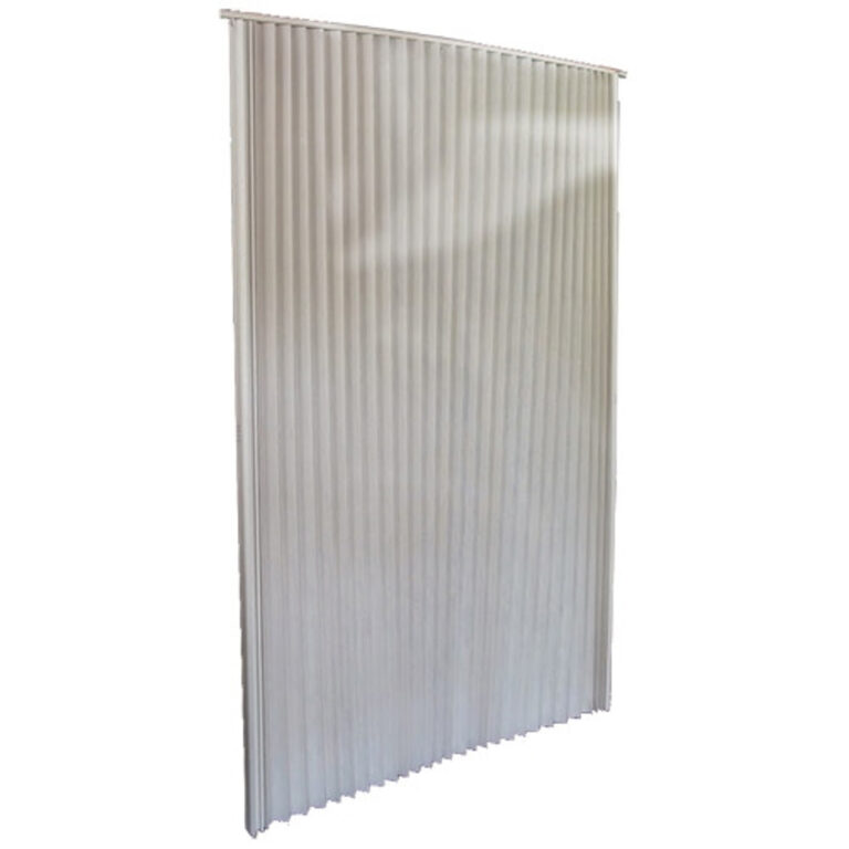 Pleated folding door for vintage trailer interiors