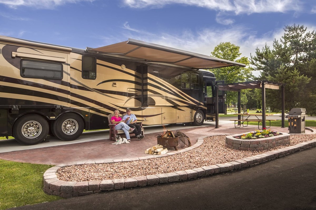 KOA deluxe RV patio site