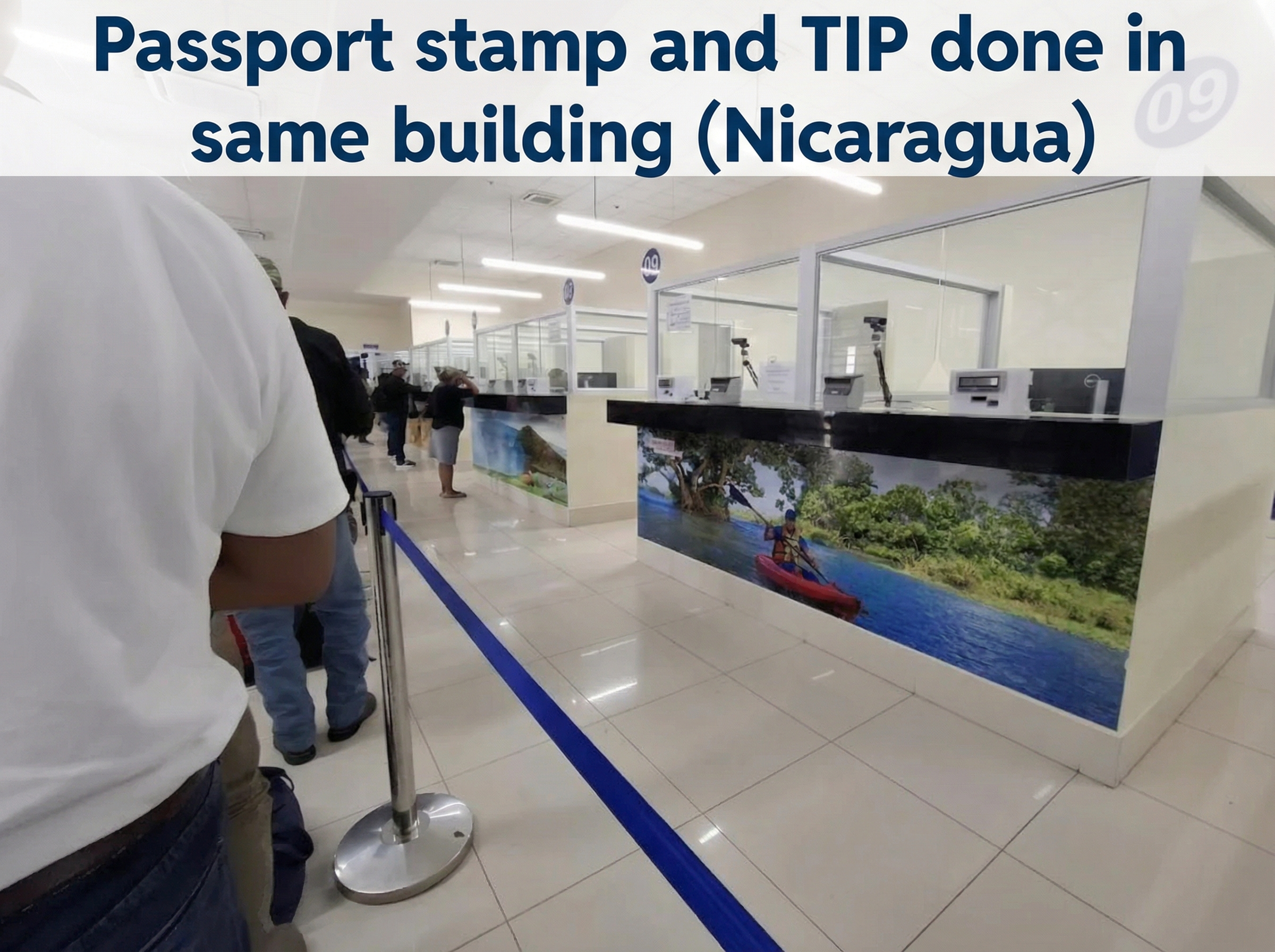 Nicaragua border entry process for RV travelers including immigration and vehicle paperwork