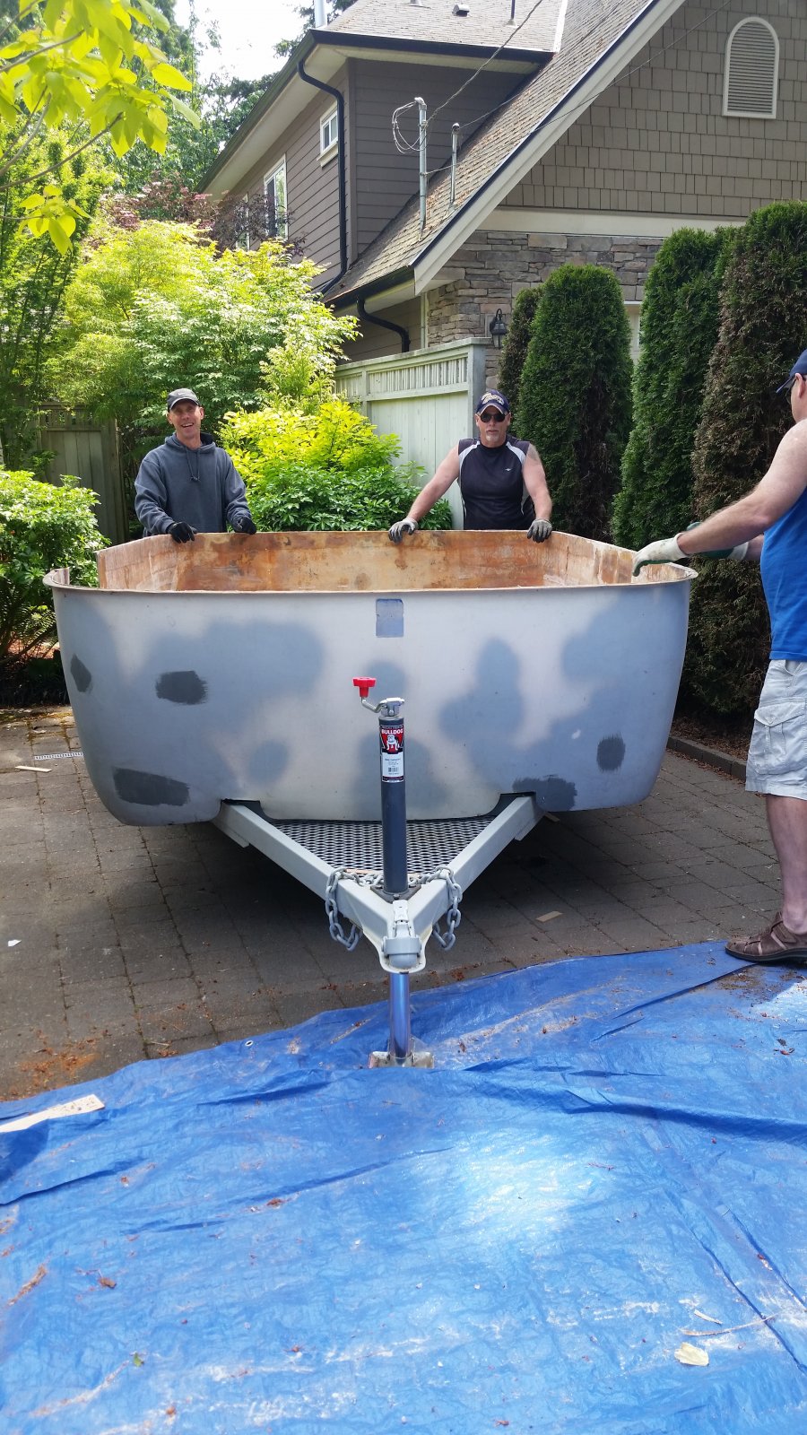 Trailer pieced back together during restoration