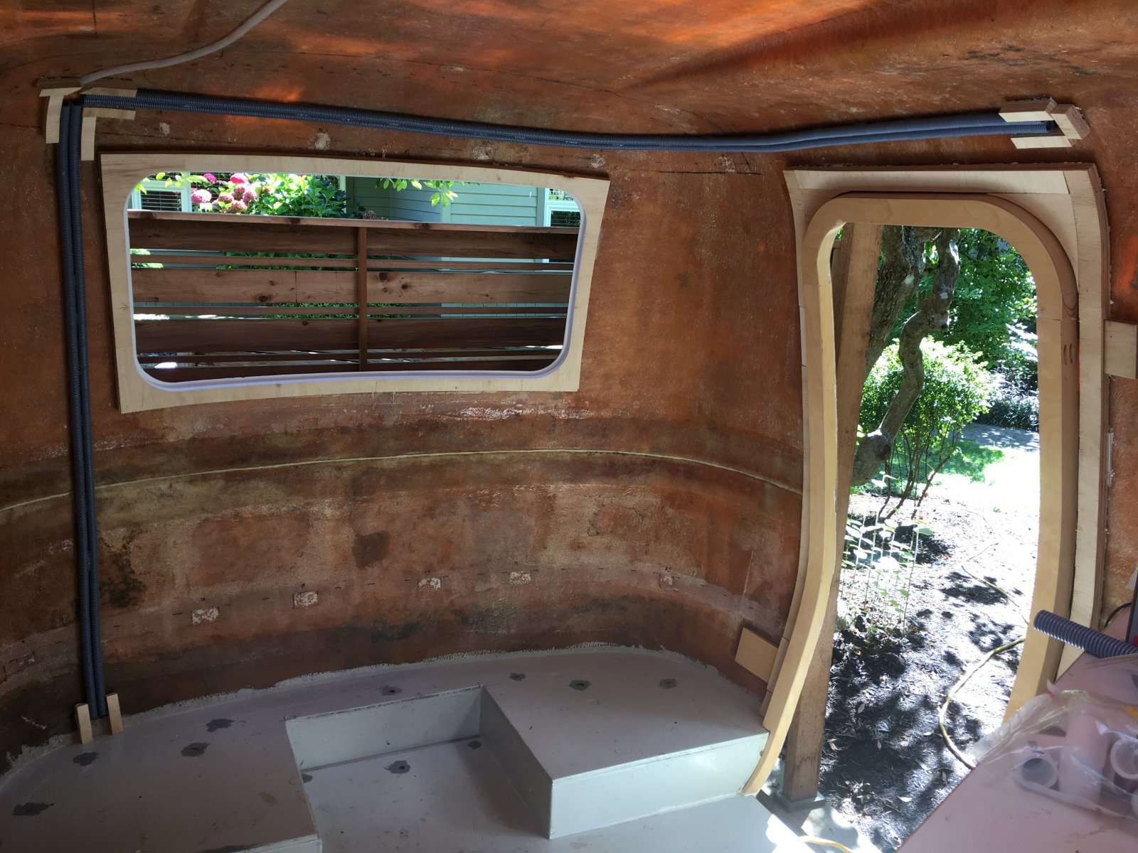 Wiring and conduit installation during restoration