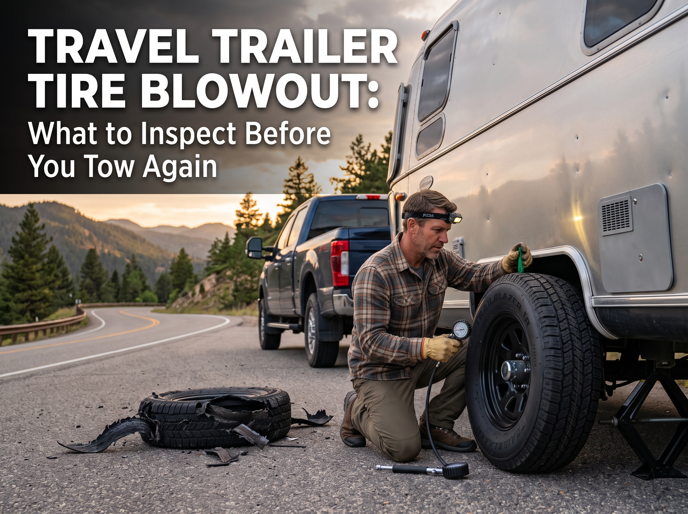 Travel Trailer Tire Blowout: What to Inspect Before You Tow Again
